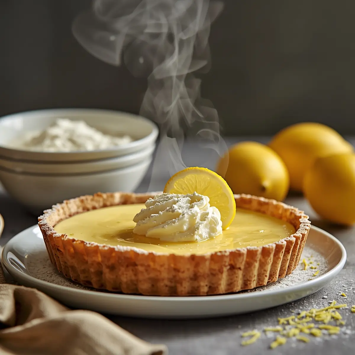 Cooking instructions for Easter lemon tart