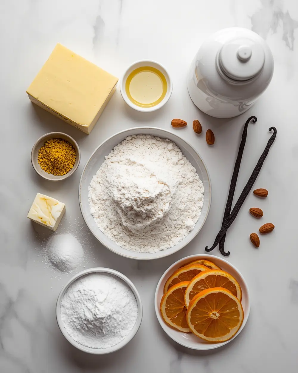 Ingredients for Easter pound cake