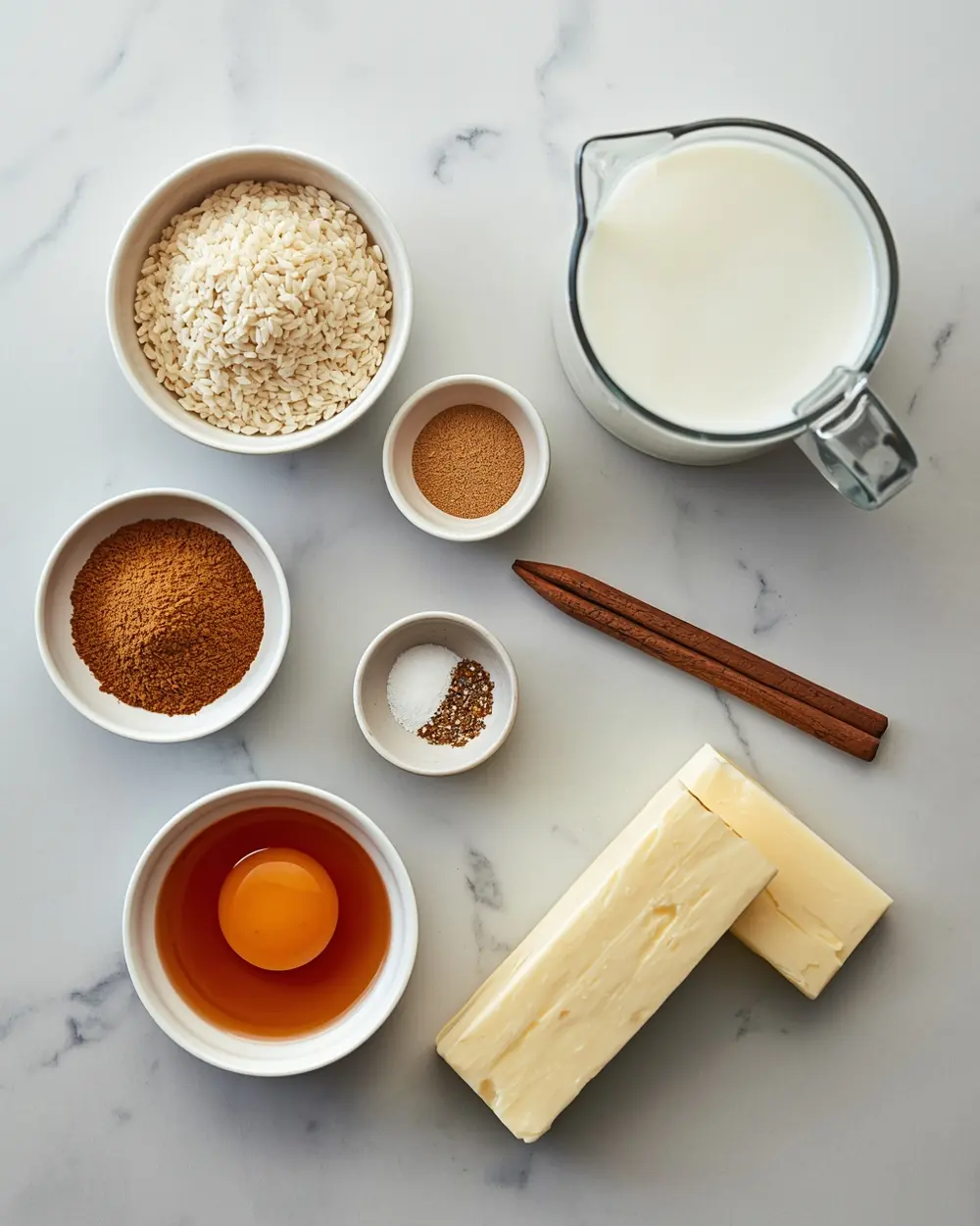 Ingredients for Easter rice pudding