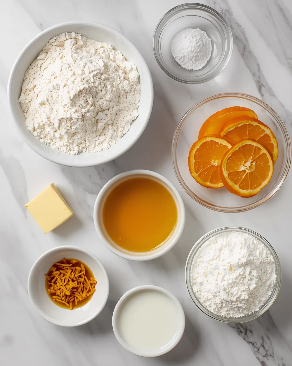 Ingredients for Easter tres leches cake
