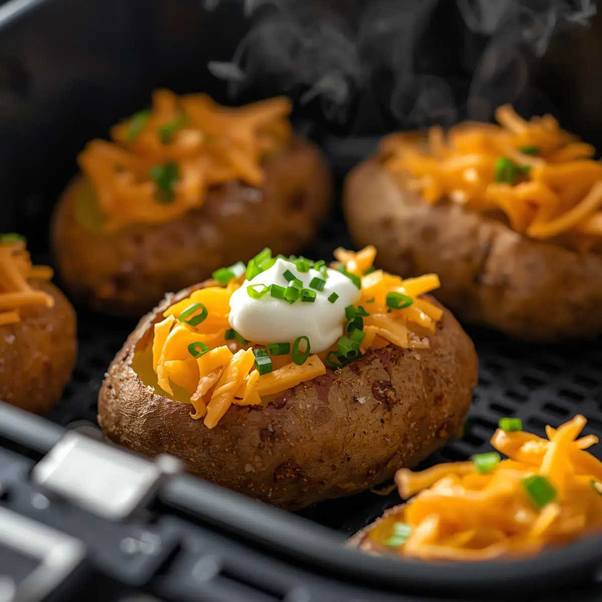 Cooking instructions for air fryer baked potatoes