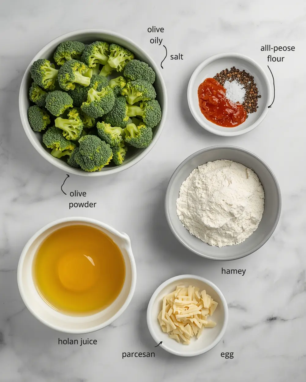 Ingredients for air fryer broccoli