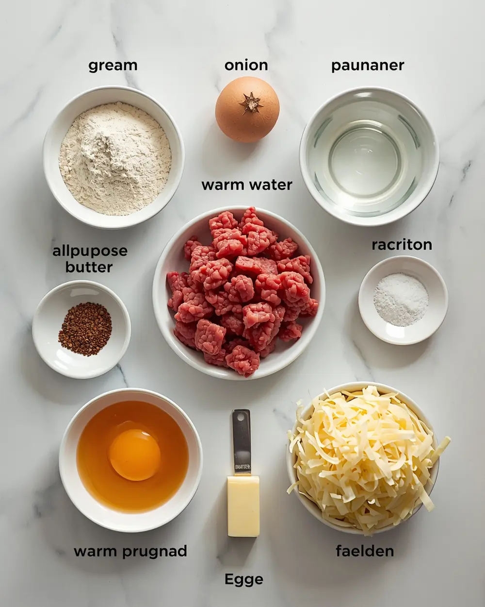 Ingredients for air fryer empanadas