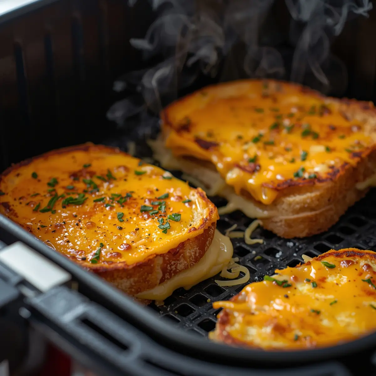 Cooking instructions for air fryer grilled cheese