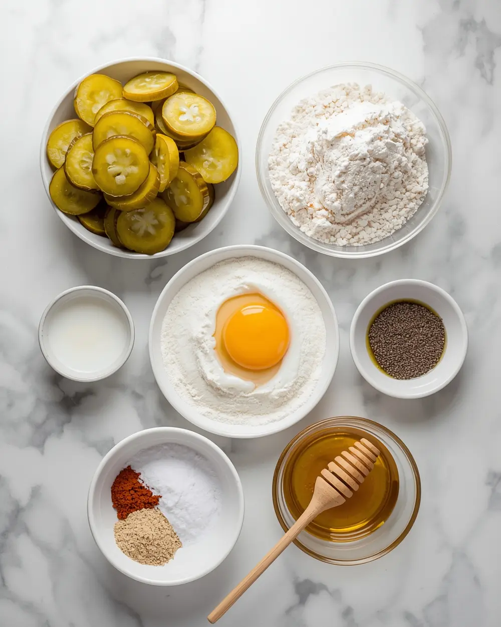 Ingredients for air fryer pickles