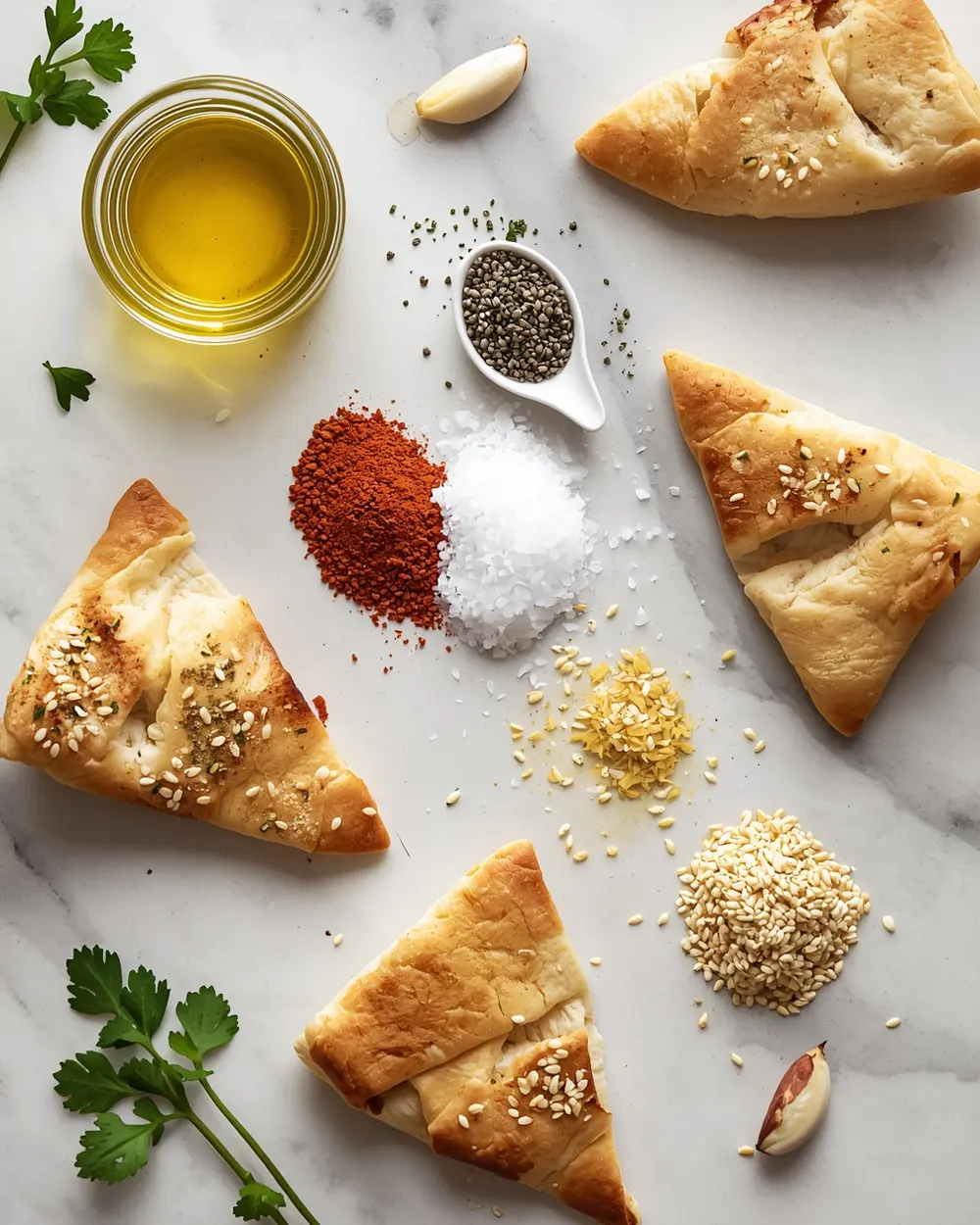 Ingredients for air fryer pita chips