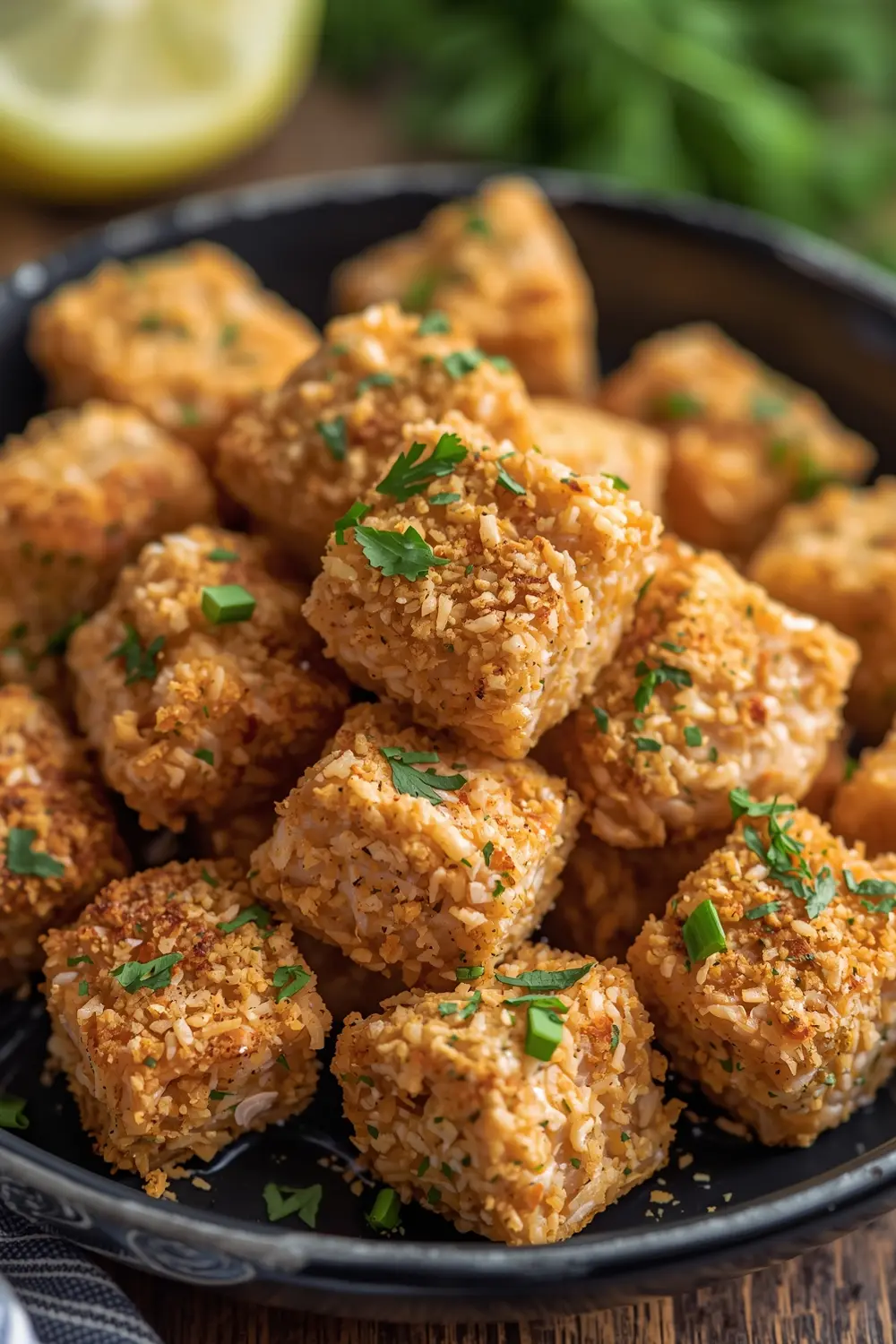air fryer salmon bites