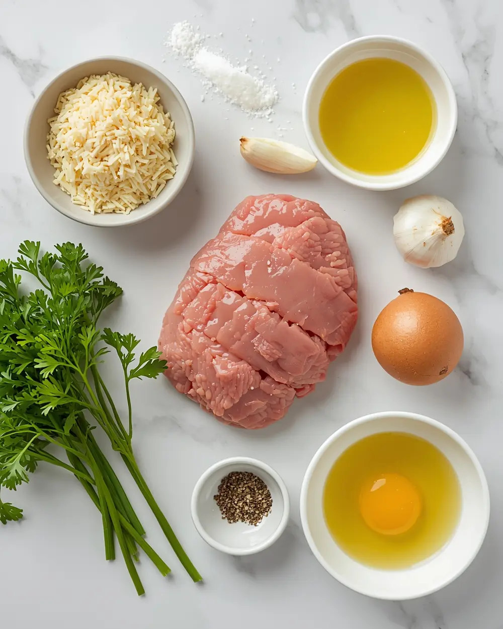 Ingredients for air fryer turkey meatballs