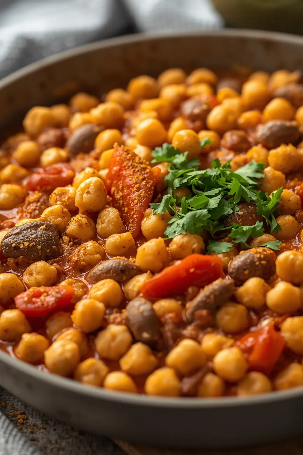 cabbage and chickpea curry