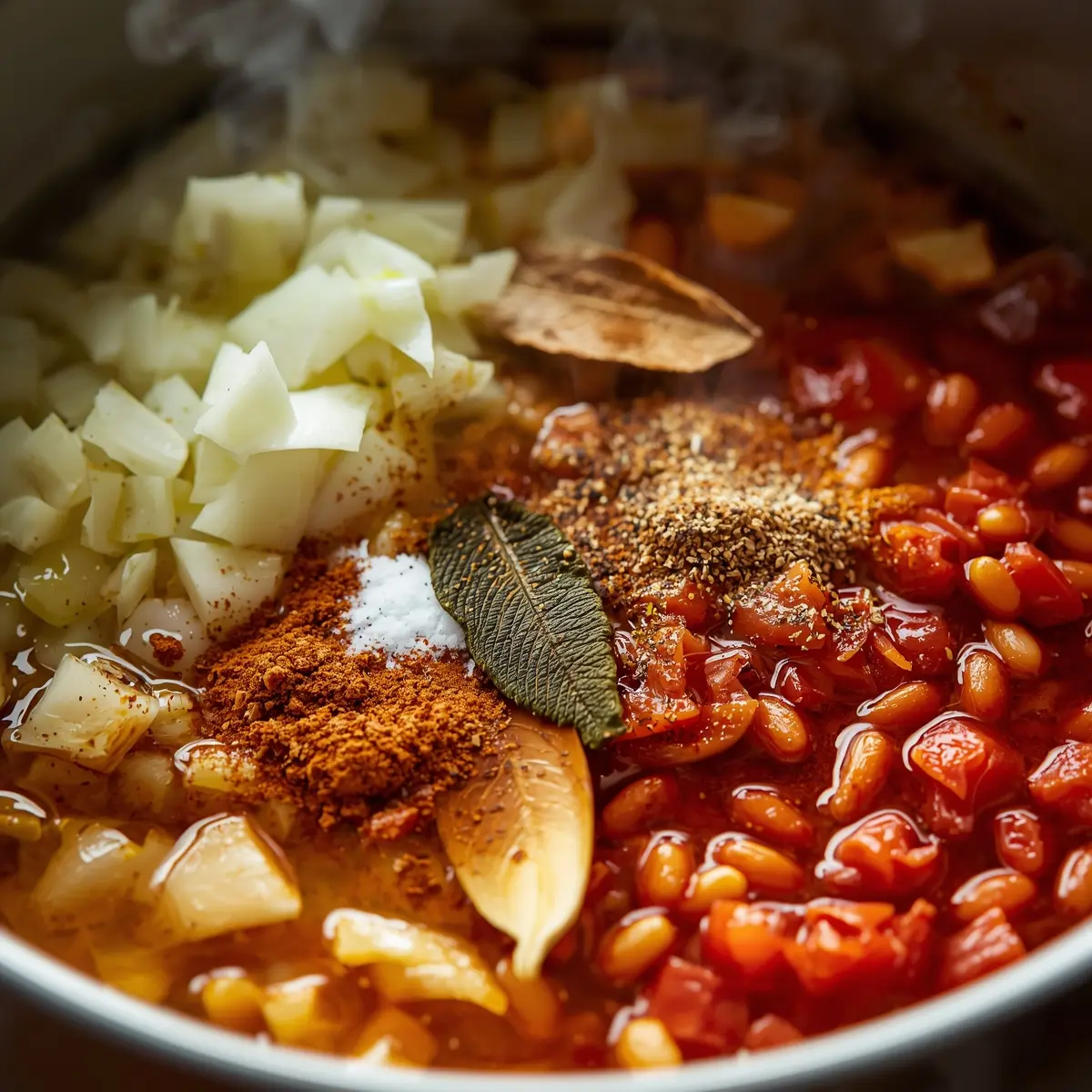 Cooking instructions for cabbage and lentil soup