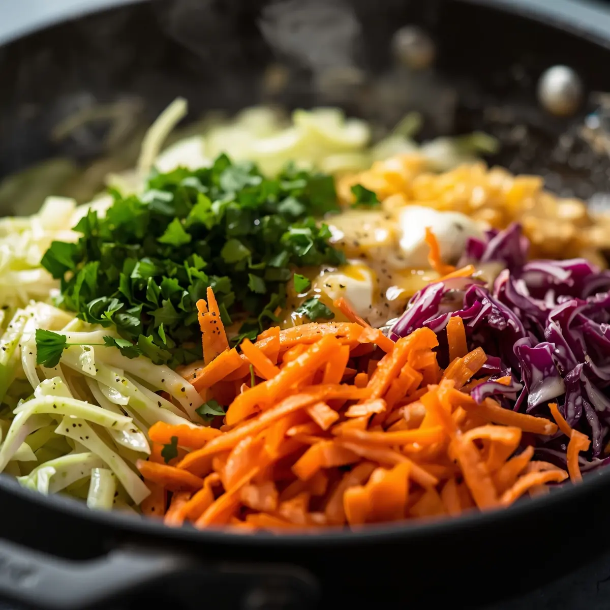 Cooking instructions for cabbage coleslaw