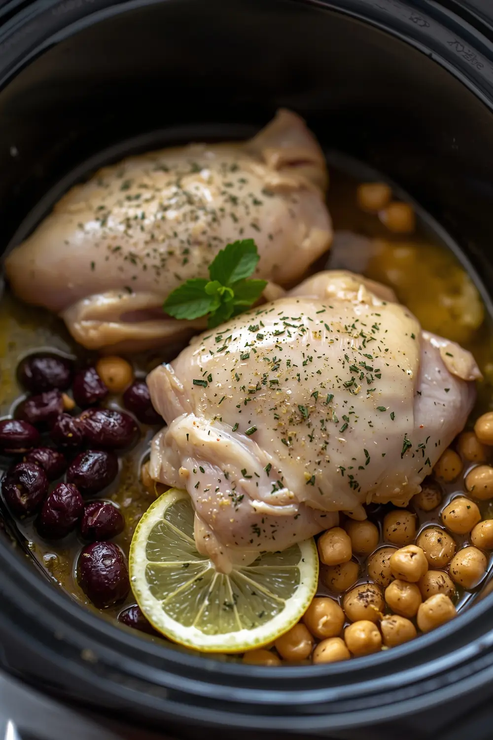 crockpot Greek chicken