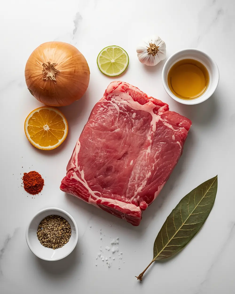 Ingredients for crockpot carnitas