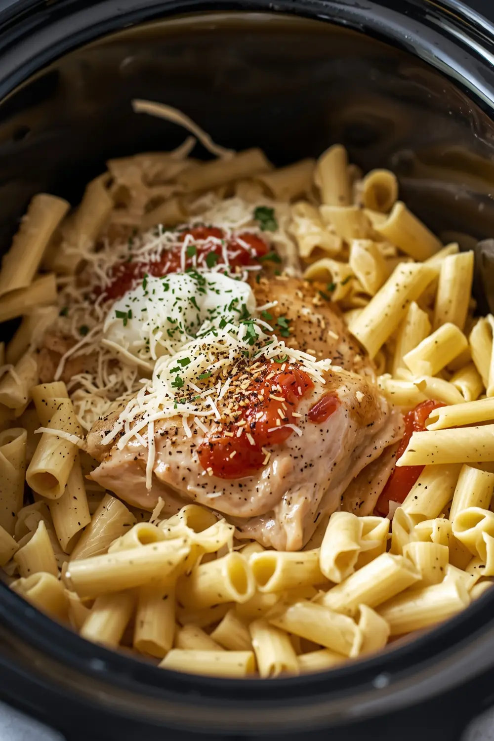 crockpot chicken alfredo