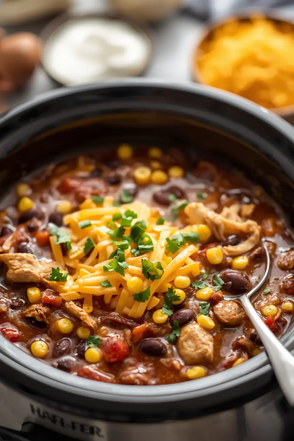 crockpot chicken enchilada soup