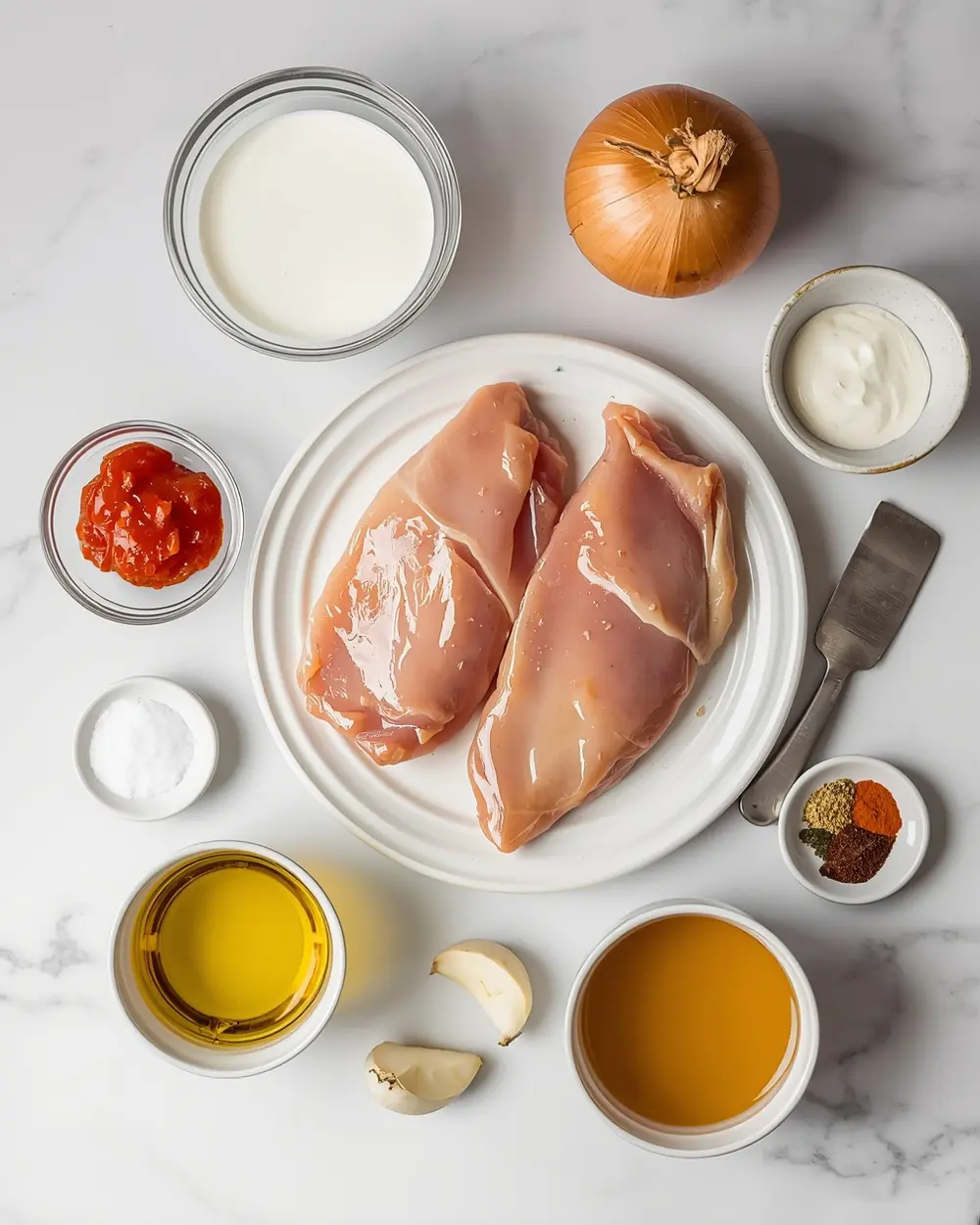Ingredients for crockpot chicken tikka masala