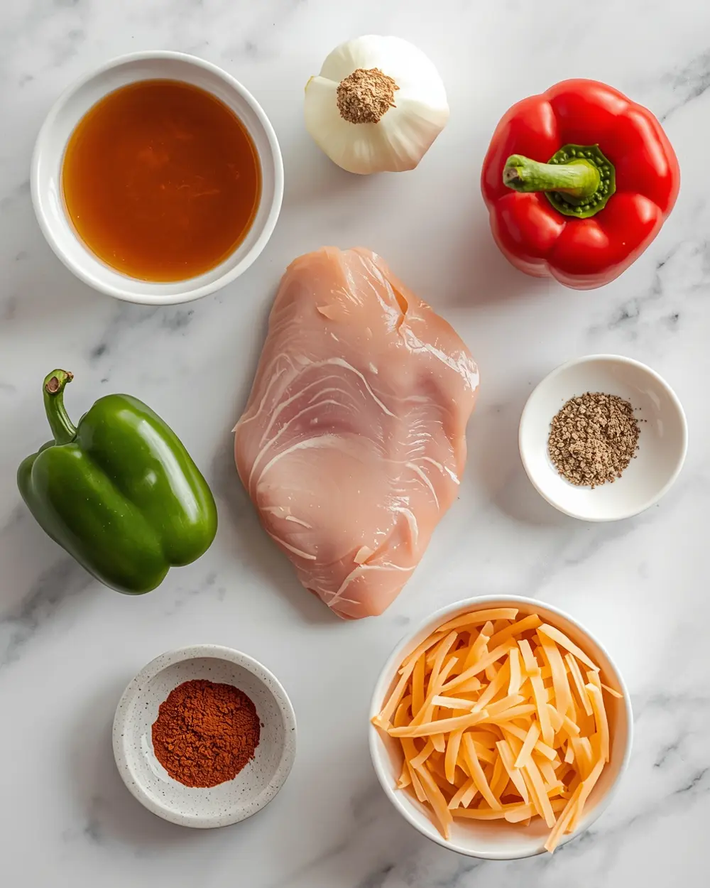 Ingredients for crockpot salsa chicken
