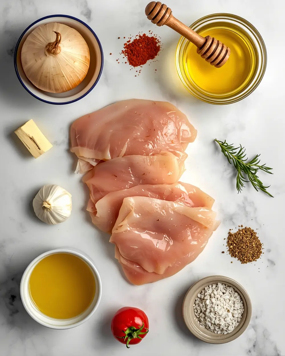 Ingredients for crockpot shredded chicken