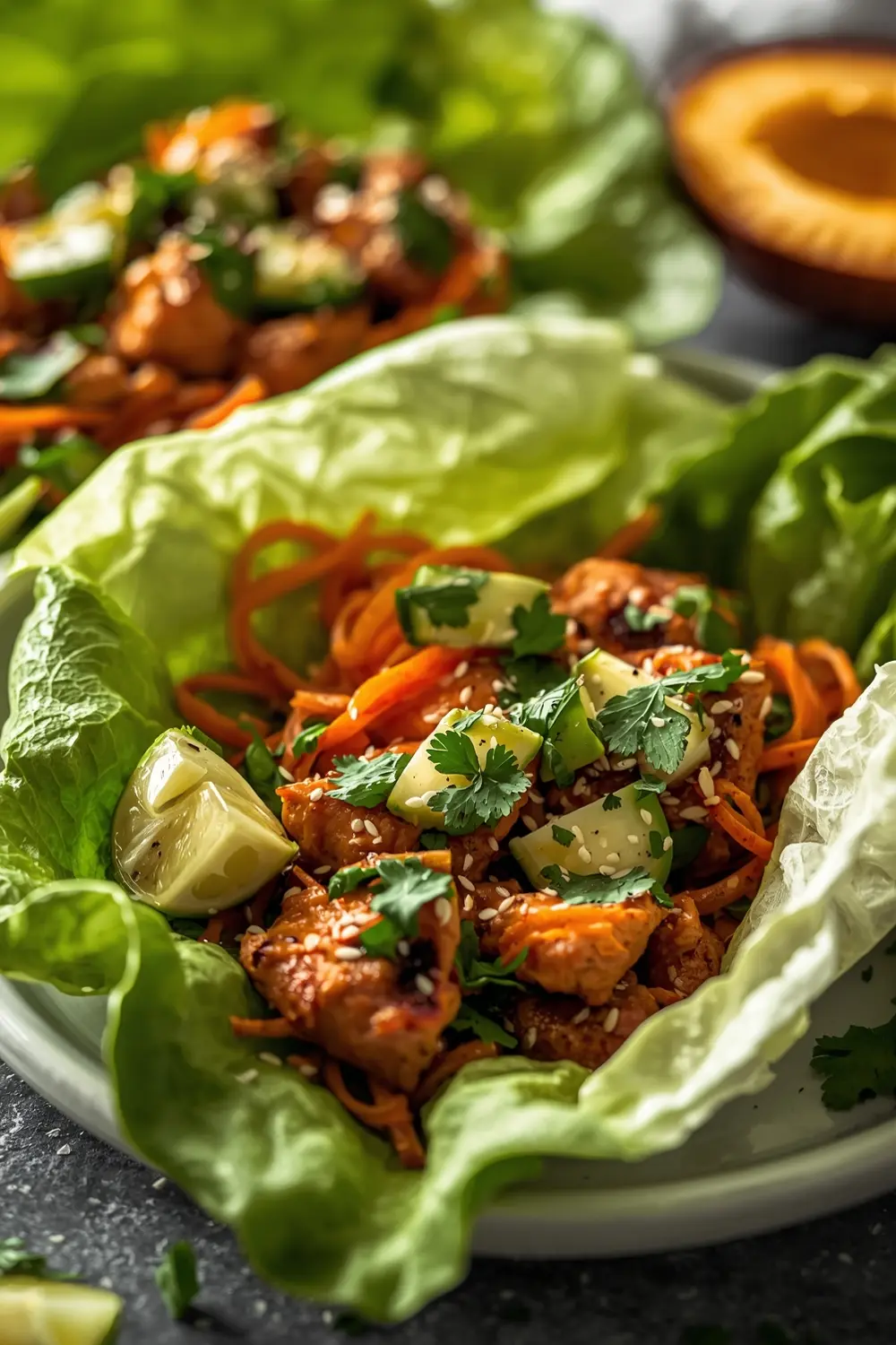 grilled chicken lettuce wraps