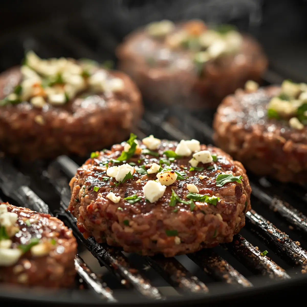 Cooking instructions for grilled lamb burgers