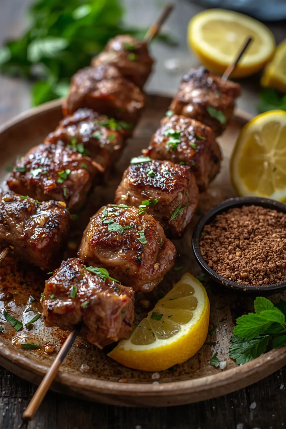 grilled lamb kebabs