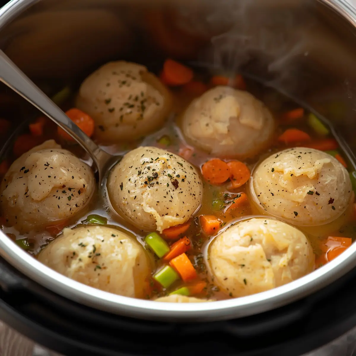 Cooking instructions for instant pot chicken and dumplings