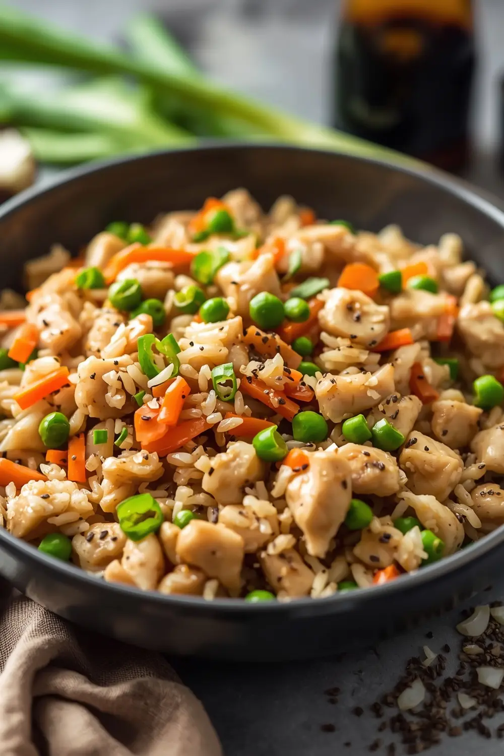 instant pot chicken fried rice