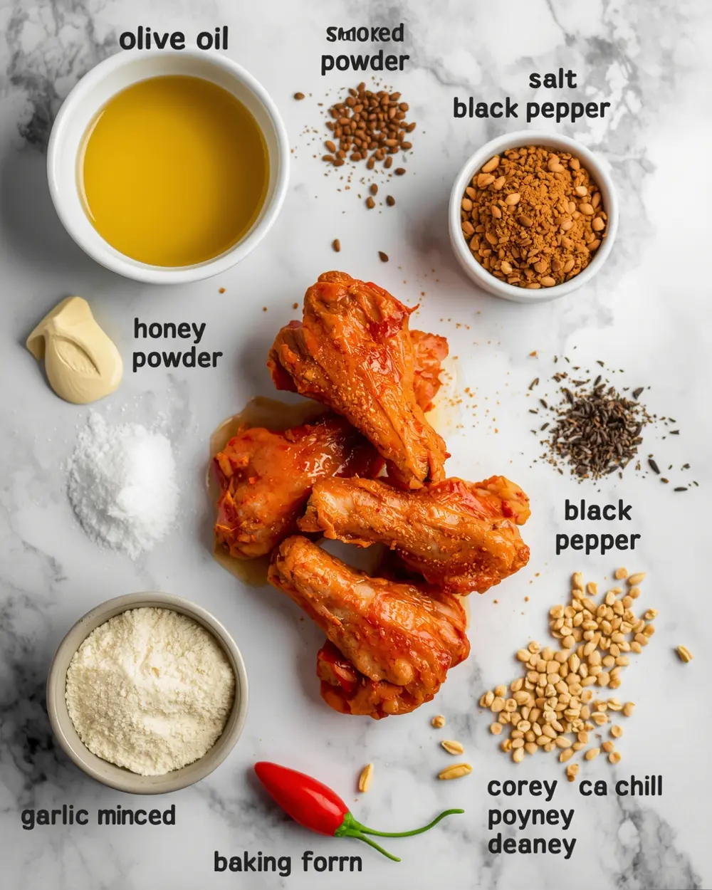 Ingredients for instant pot chicken wings