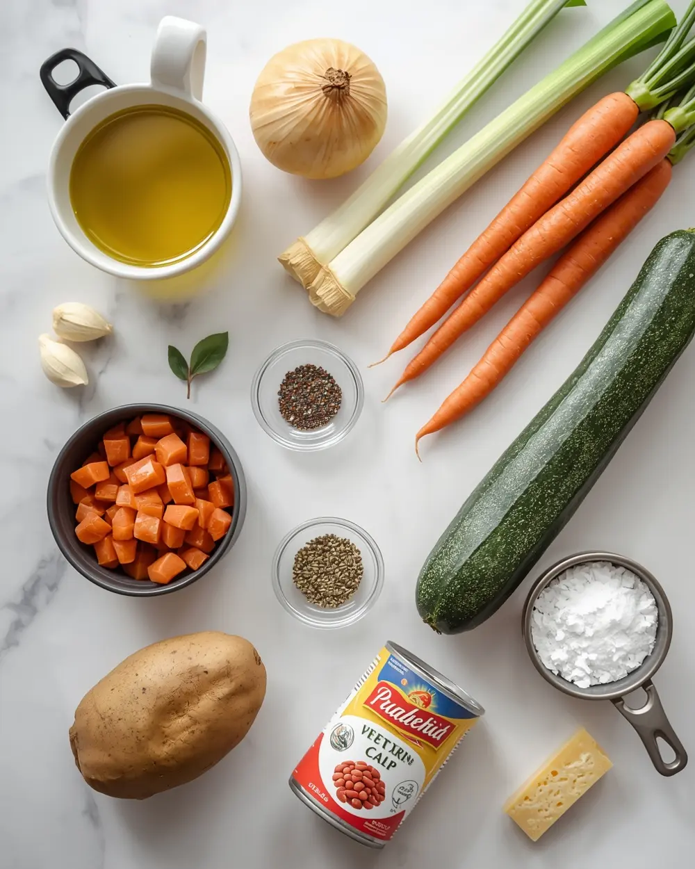 Ingredients for instant pot minestrone