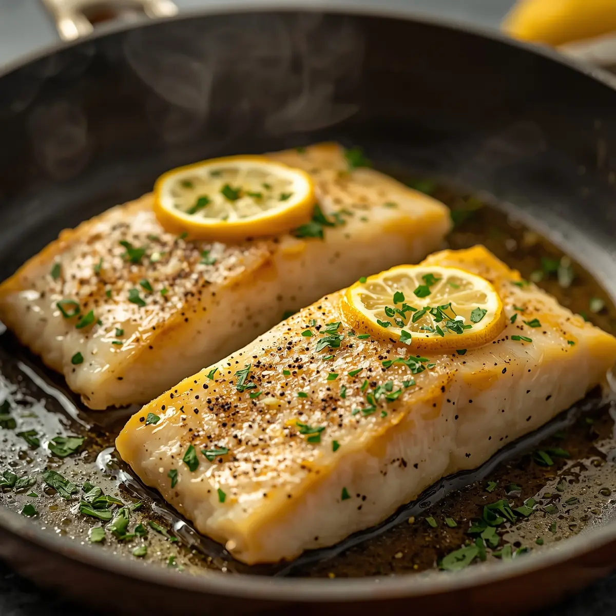 Cooking instructions for lemon butter fish