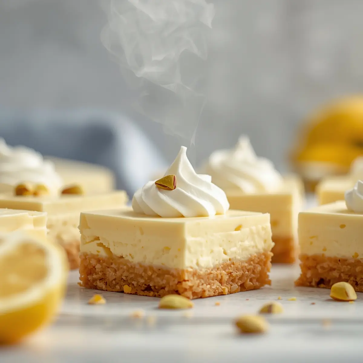 Cooking instructions for lemon cheesecake bars