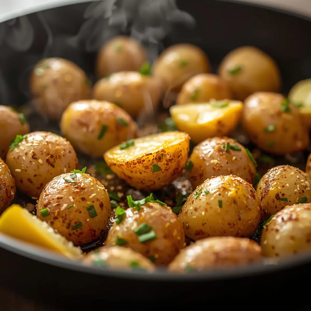 Cooking instructions for lemon garlic roasted potatoes