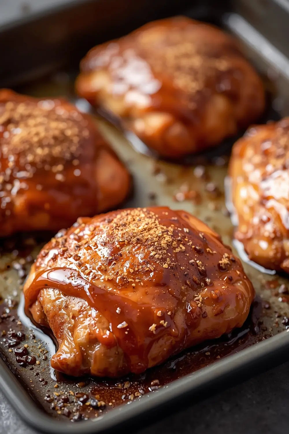sheet pan BBQ chicken