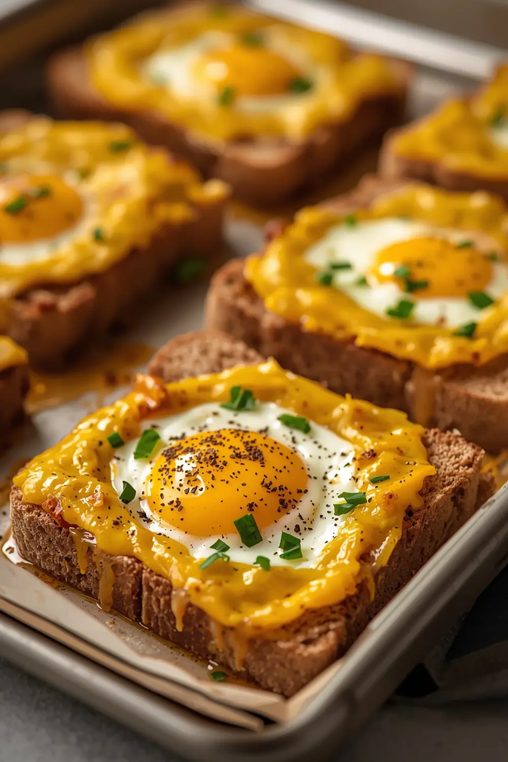 sheet pan egg in a hole