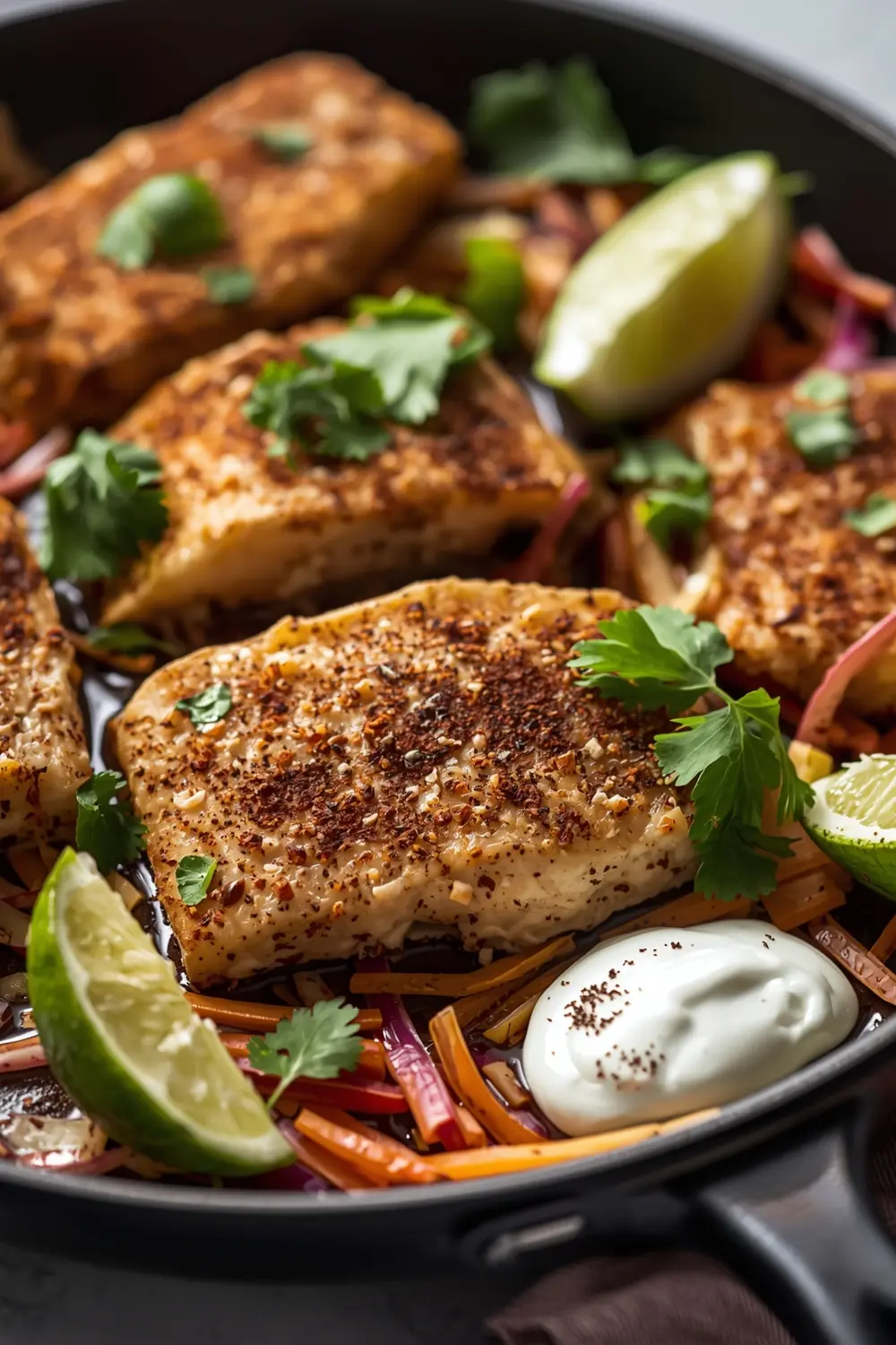 sheet pan fish tacos