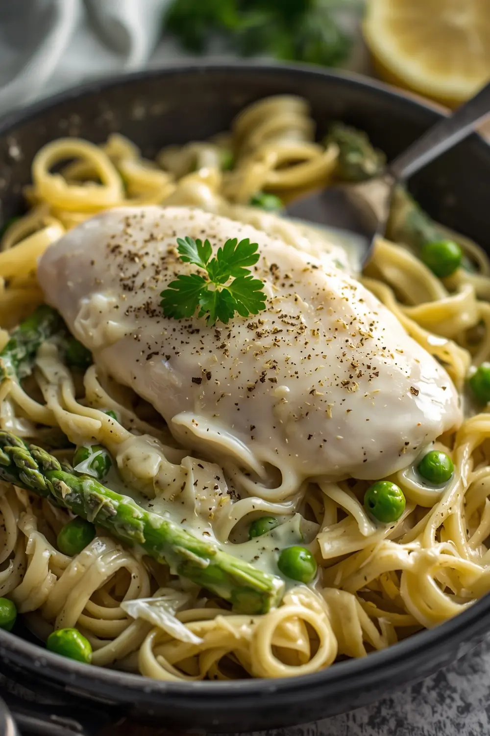 spring chicken alfredo