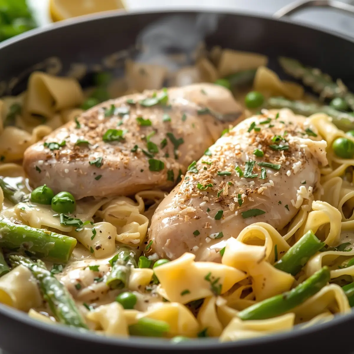 Cooking instructions for spring chicken alfredo