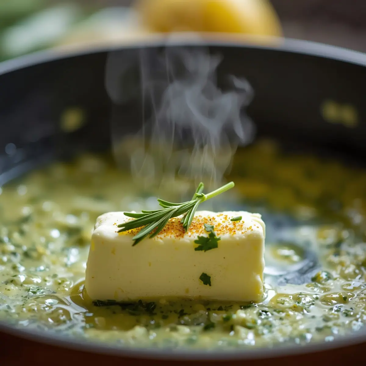 Cooking instructions for spring herb butter