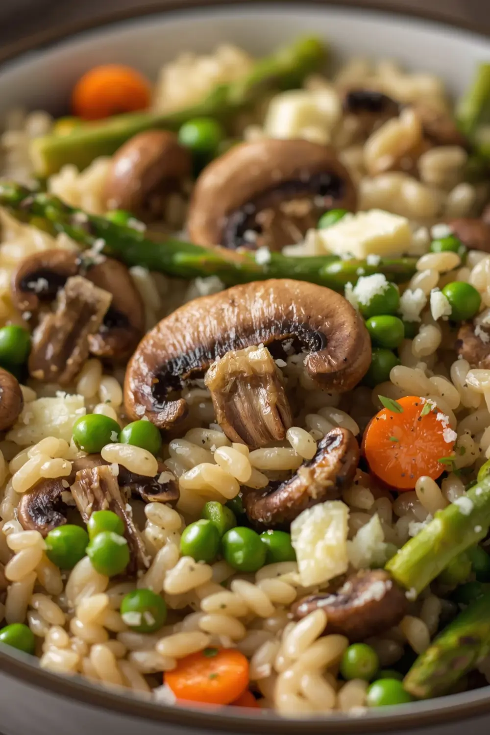 spring mushroom risotto