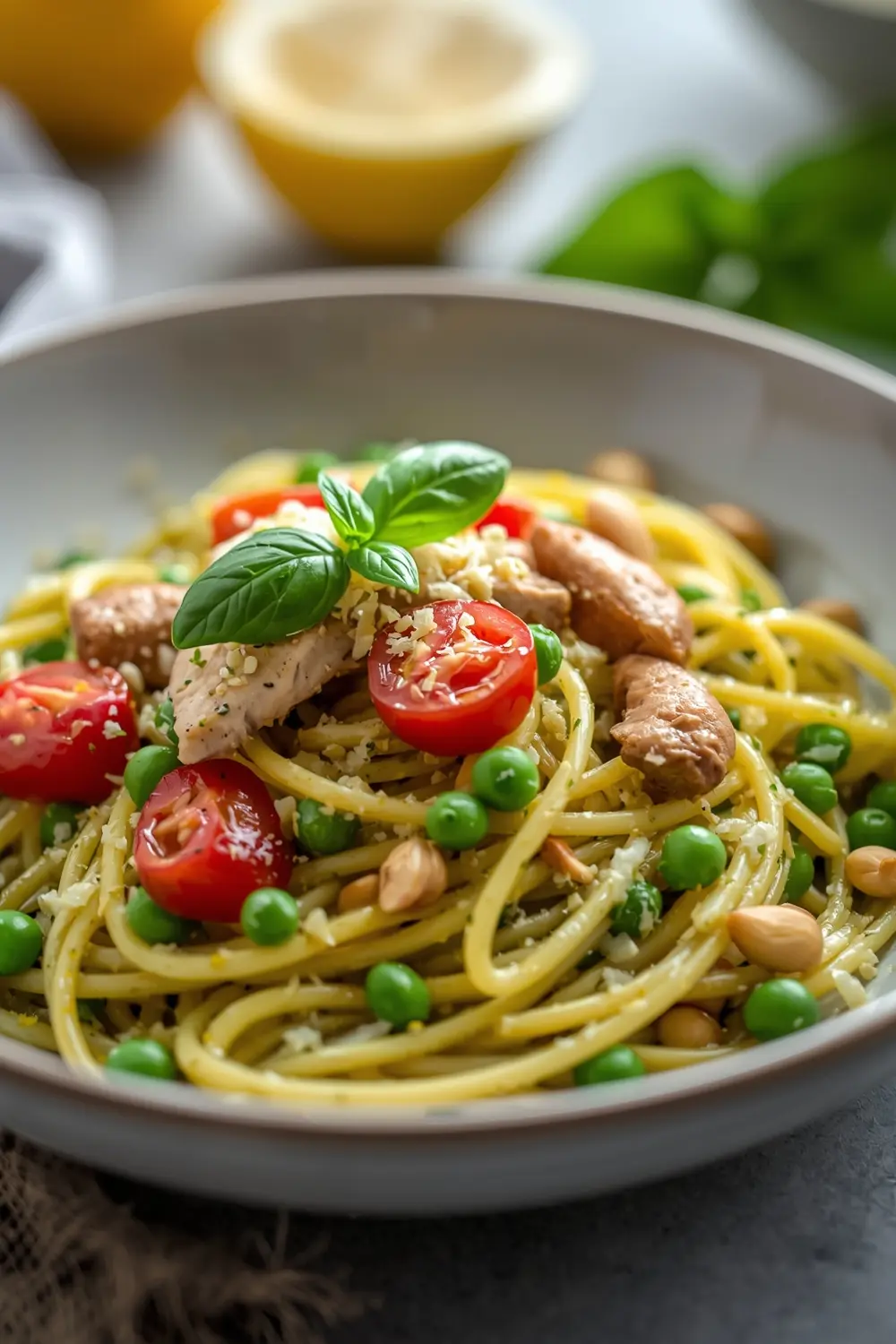 spring pesto pasta