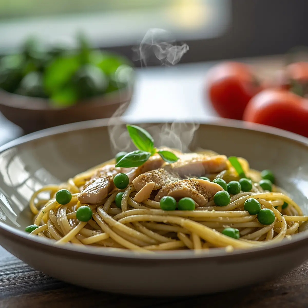 Cooking instructions for spring pesto pasta