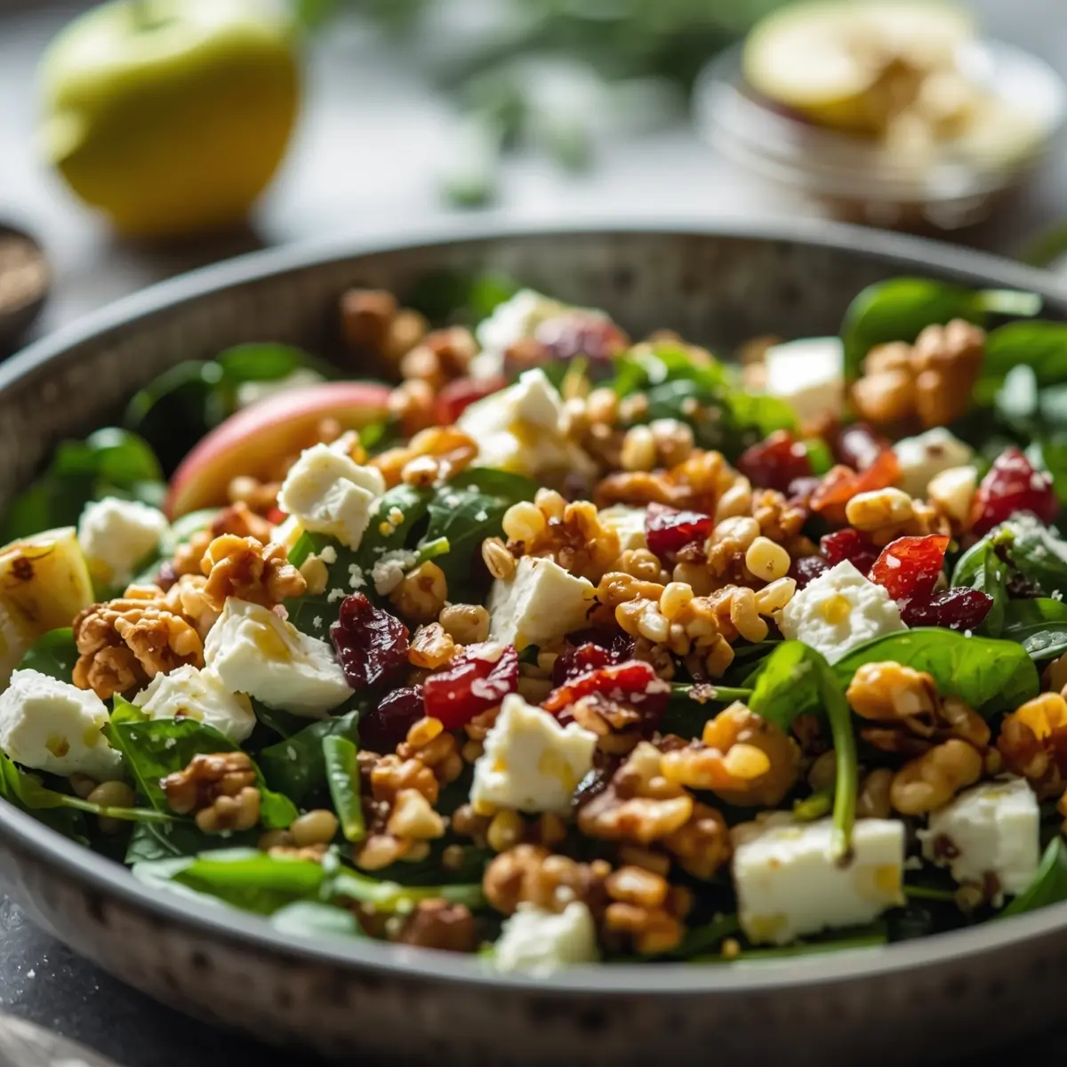 Cooking instructions for spring walnut salad