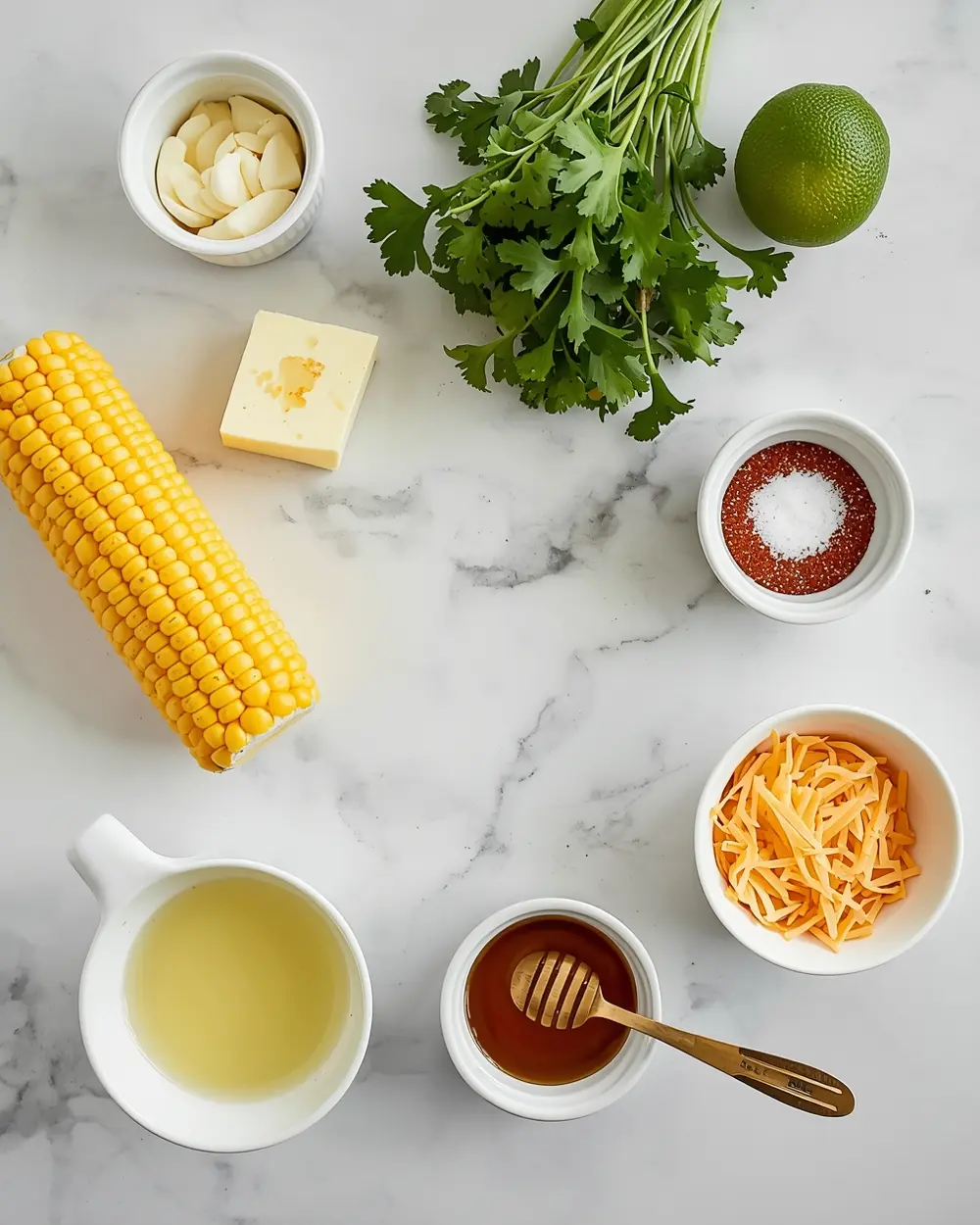 Ingredients for 4th july corn on the cob