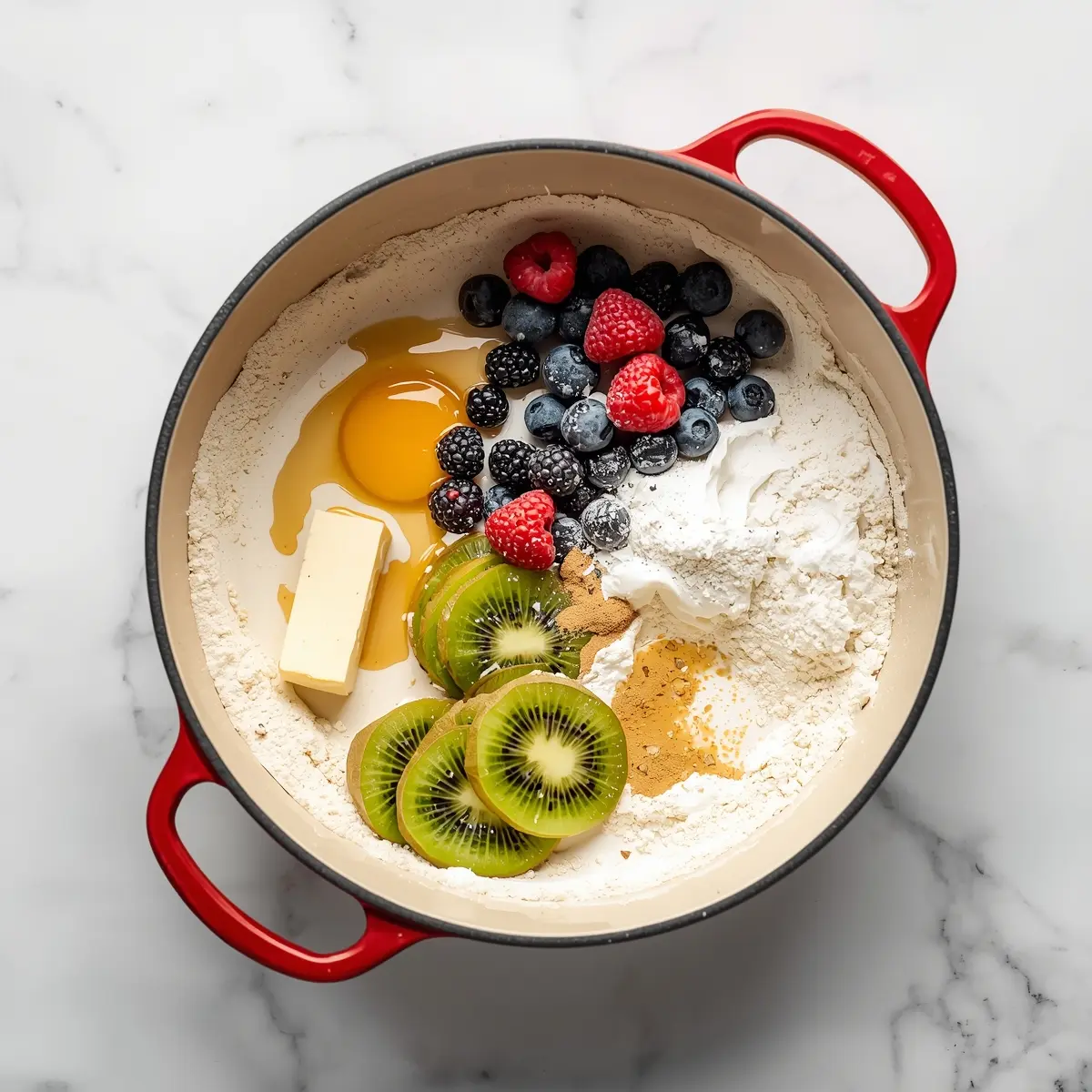 Cooking instructions for 4th july fruit tart