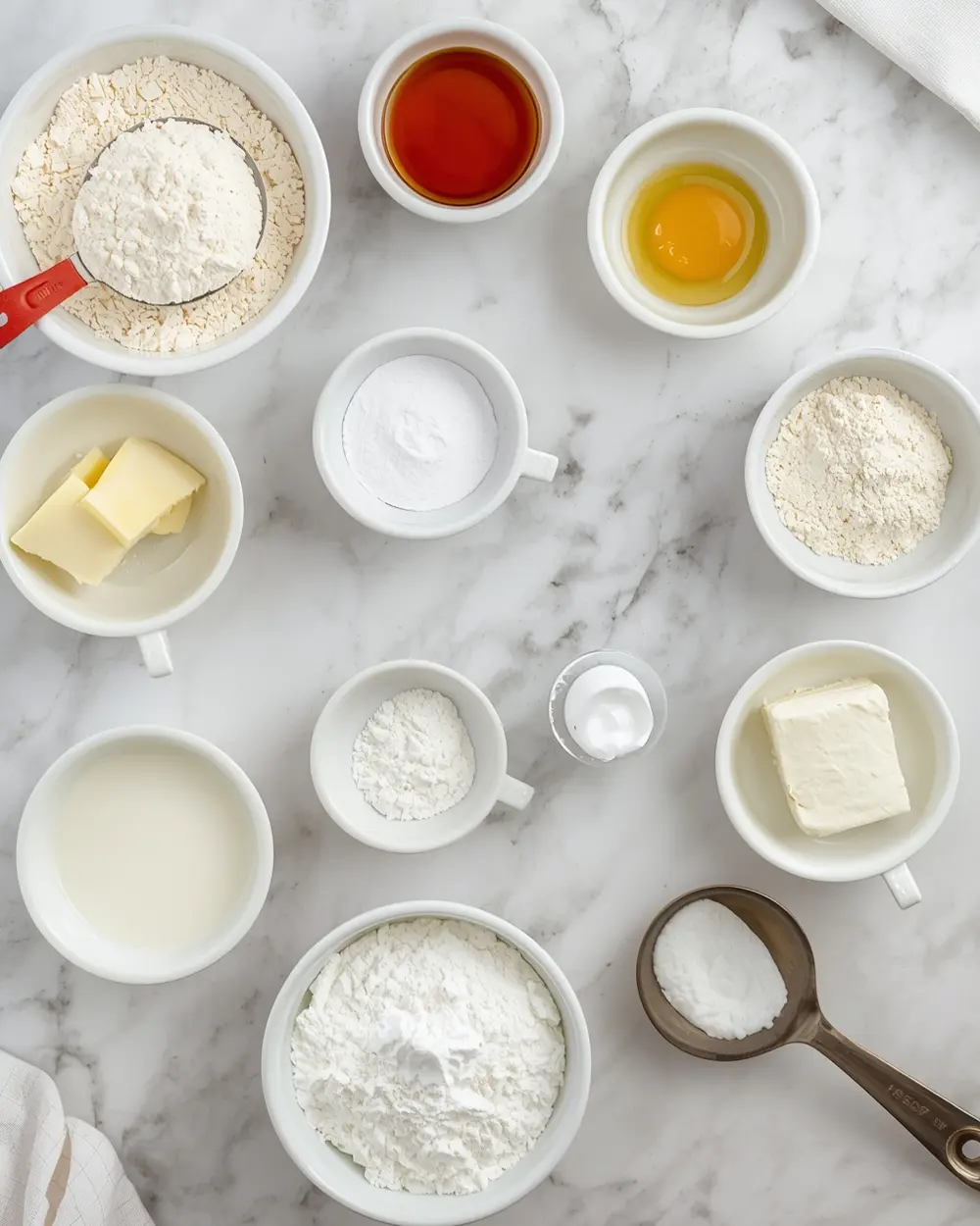 Ingredients for 4th of july sugar cookies