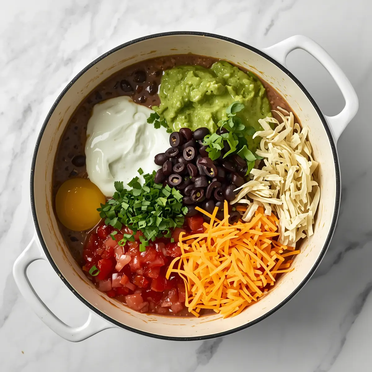 Cooking instructions for 7 layer dip 4th july