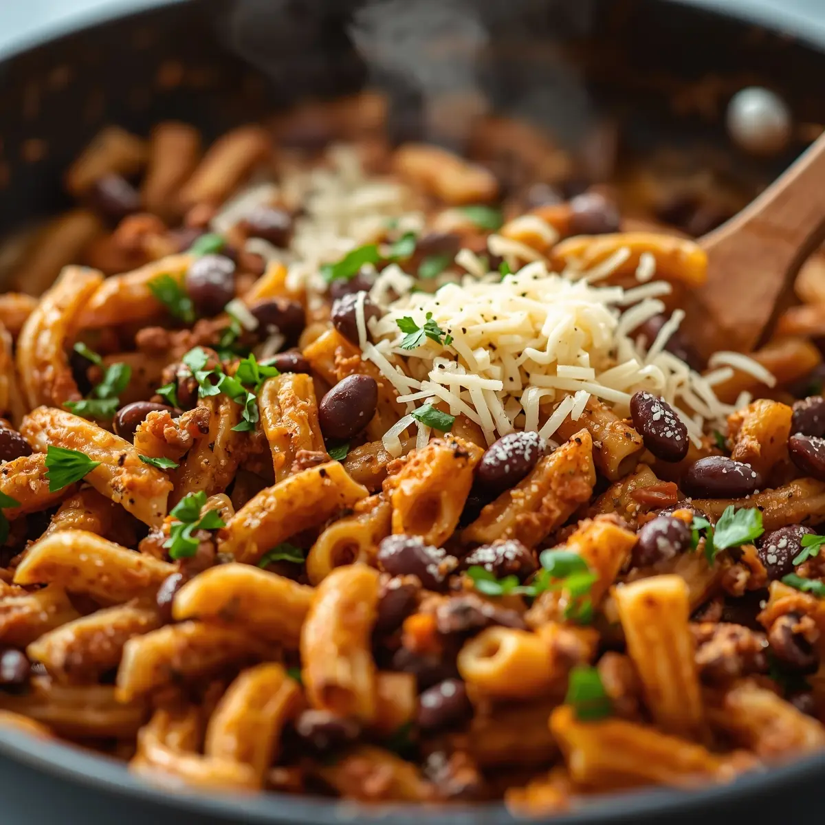 Cooking instructions for black bean pasta