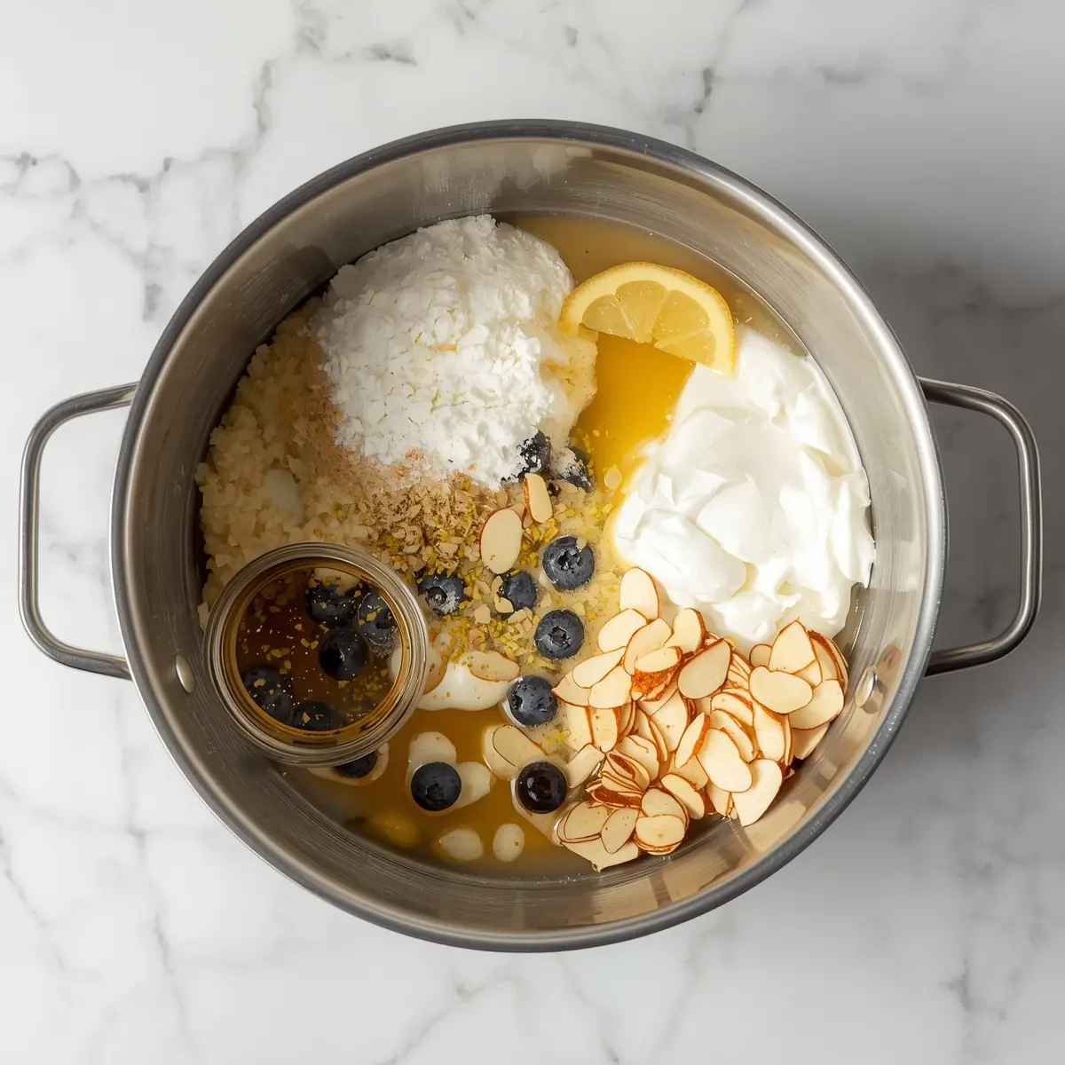 Cooking instructions for blueberry lemon poke cake