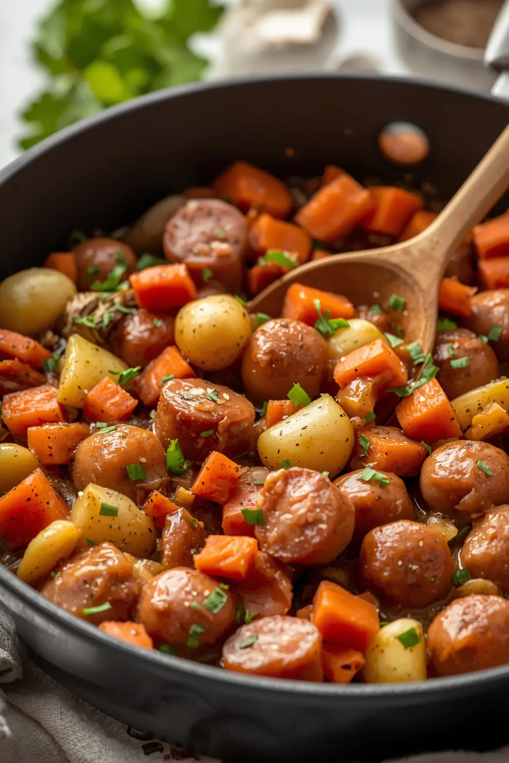 cabbage and sausage skillet