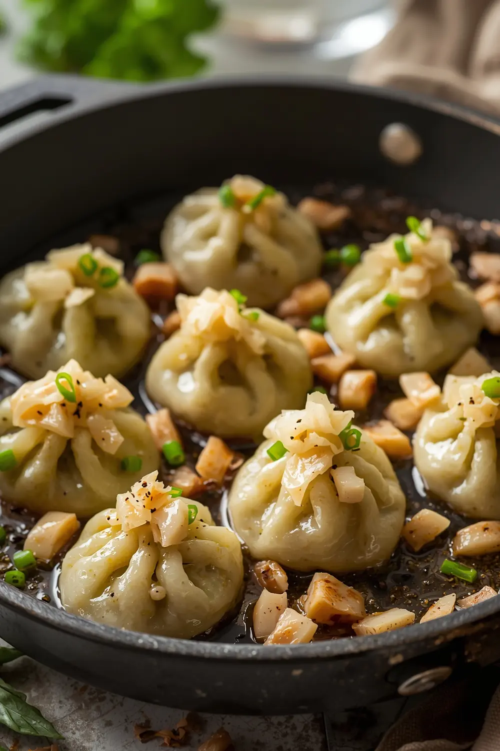 cabbage dumplings pan fried